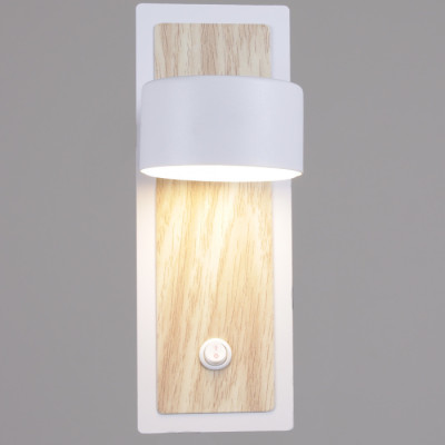 Настенный светильник  12540-0.2-01 WH+WOOD