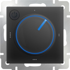 Терморегулятор Встраиваемые механизмы черные матовый W1151108