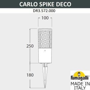 Грунтовый светильник Carlo Deco DR3.572.000.AXU1L