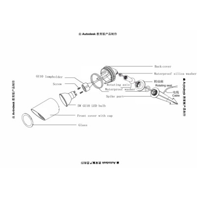 Грунтовый светильник Elsie A1022IN-1BK