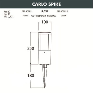 Грунтовый светильник Carlo DR1.572.000.WXU1L